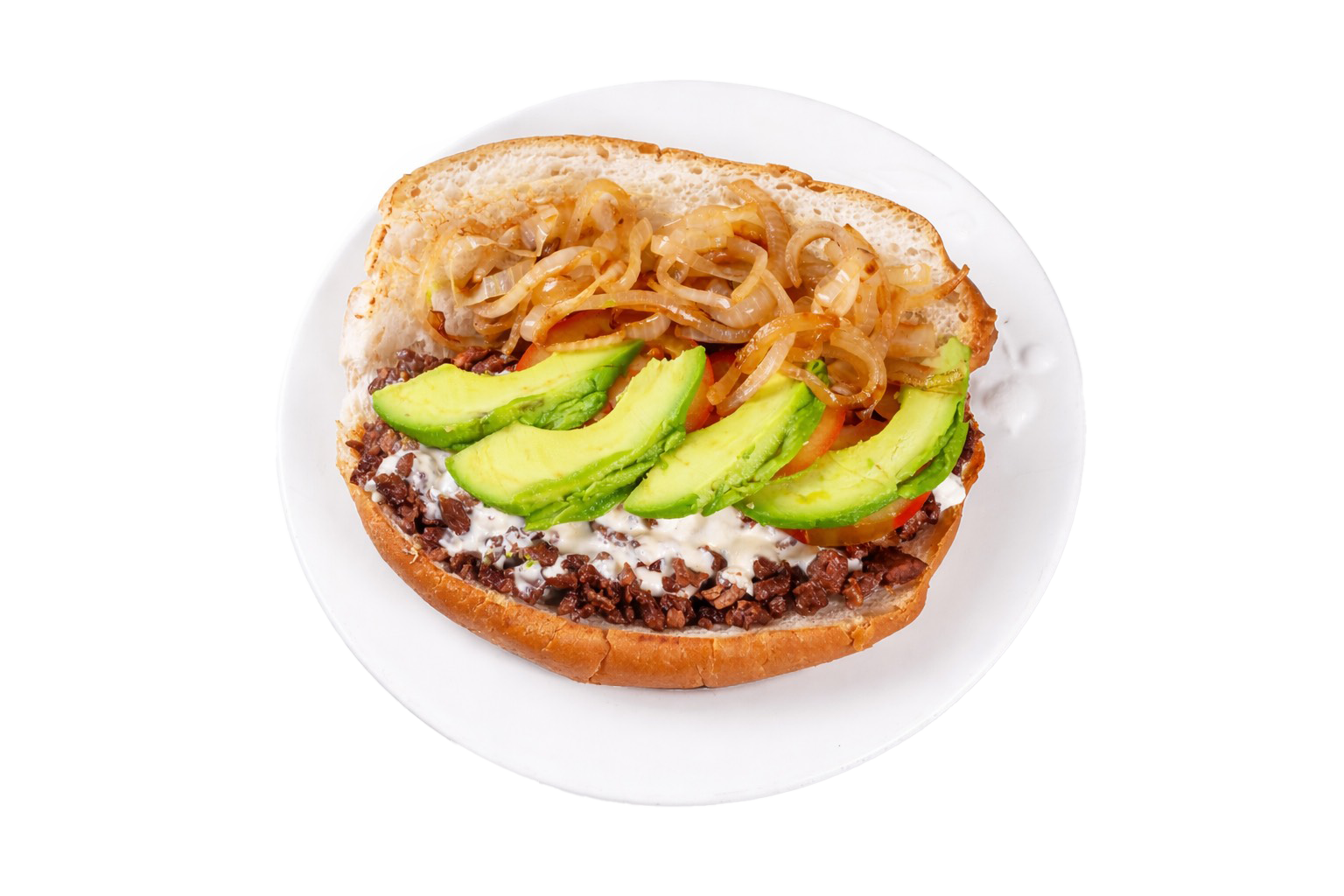 Torta de arrachera