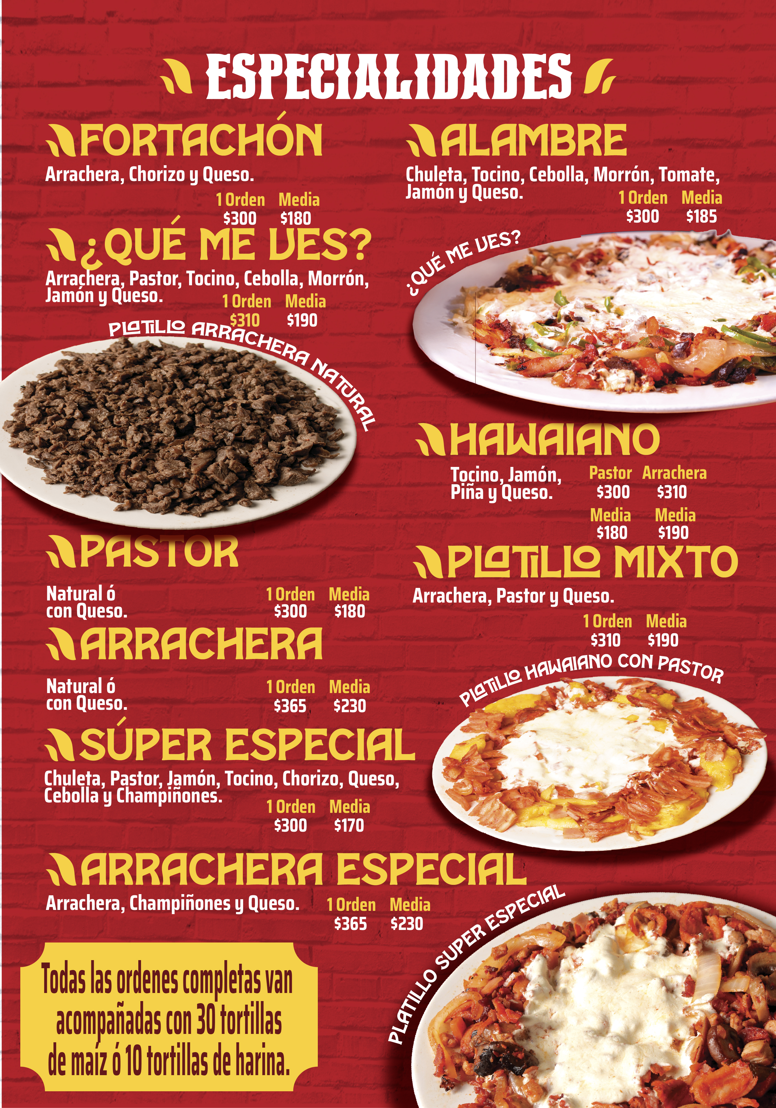 Especialidades del Fogón